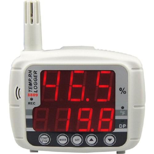 AZ8809 large memory red LED temperature and humidity monitoring data recorder temperature and humidity monitoring recorder