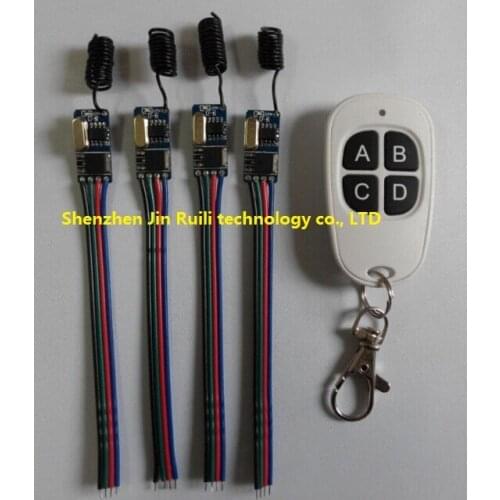 Wireless Remote Control Switch 433mhz 3.7v 4.5v 5v 6v 9v 12v Micro Receiver Switch+ Transmitter DC3.5V-12V Wide Voltage 1A Mos