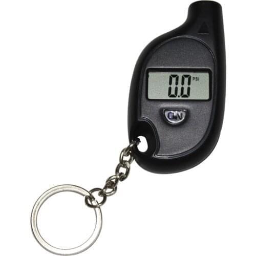 Mini LCD Digital Tire Pressure Gauge Portable Keychain Vehicle Tyre Air Pressure Gauge for Car Auto Motorcycle