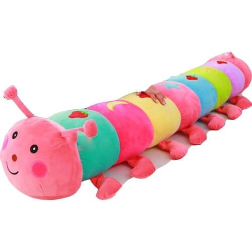 BOLAFYNIA Baby stuffed toy birthday gift children Plush toy Christmas doll Lavender colorful caterpillar