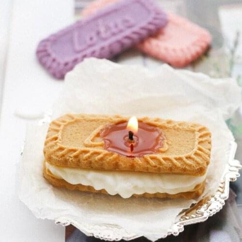 DIY Biscuit Shape Candle Silicone Mold Home Cars Aromatherapy Decoration Handmade Biscuit Chocalate Baking Mould