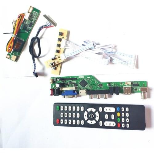 For N150P5-L01/L02 LVDS 1CCFL 30Pin keyboard+Remote+Inverter HDMI-Compatible VGA USB AV RF T.V56 drive board LCD monitor