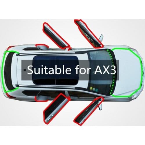 For the application of fengshen AX3 automobile sealing seam collision sound insulation retrofitted