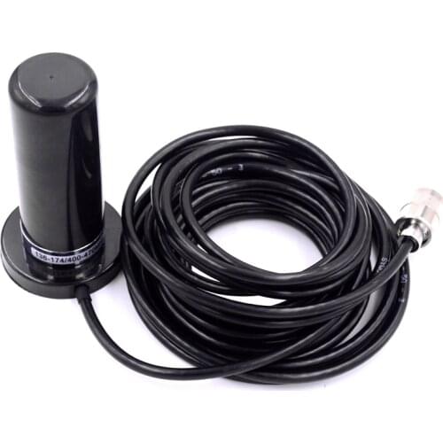 Dual Band Mobile Radio Antenna & Magnetic Mount Base with 5M Extend cable VHF UHF car antenna