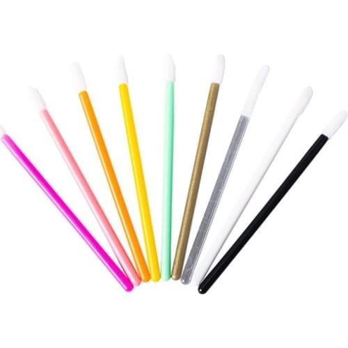 500pcs Disposable Make Up Lip Brush Lipstick Gloss Wands Applicator Makeups Lip Brushes Portable Extension Cosmetic Beauty Tool