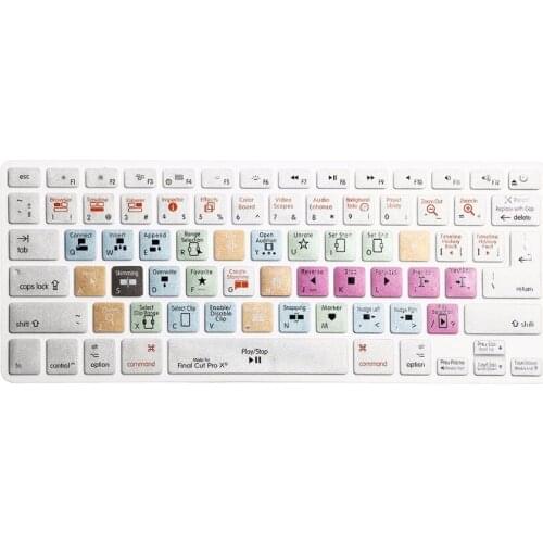 For Macbook A1278 Apple Find Cut Pro X KC Shortcut keys Keyboard Screen Cover A1278 Final Cut Pro X A1278