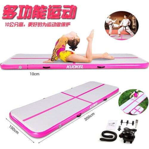 10ft13ft inflatable air track floor indoor gymnastics rolling pad with gym+pump head
