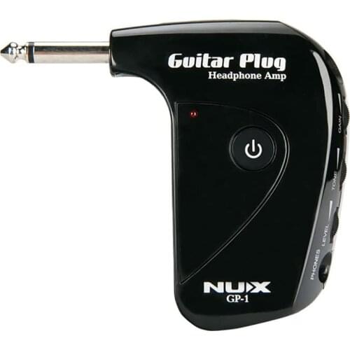 NUX GP-1 Guitar Plug Headphone Amplifier Mini Plug-in Amp Built-in Classic British Distortion Effect Guitar Accessories