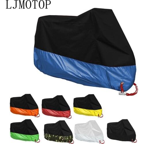 Motorcycle Cover Dustproof Waterproof Sun Block Protector Case Tent For Honda Grom Cb190 Cbr250 Yamaha Fz1 Fz6 Ybr 125 Bmw F800r