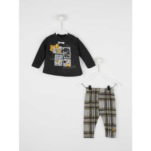 Gray Baby Girl 2 li Suit