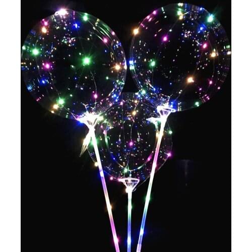 Toprex Transparent Bubble Balloons LED string light Clear Bobo Light Globos Birthday Wedding Party Decor Gifts