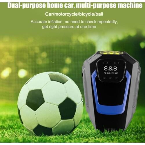 Air Compressor Tire Inflator Auto LED Lamp Touchscreen DC 12V Electric Digital Air Pump Portable Auto Tyre Motorcycle Bicycle Ho