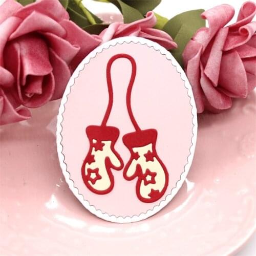 YPP CRAFT Christmas Gloves Metal Cutting Dies Stencils for Scrapbooking/photo album Decorative Embossing Paper Cards