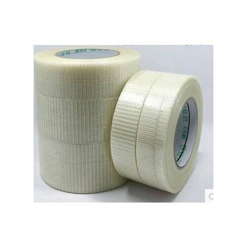 1pcs 50M Adhesive Grid Fiberglass Tape Stripe Strength High-Viscose Belt Width 10/15/20/25/30/35/40/45/50/60/80/100mm Toy Module