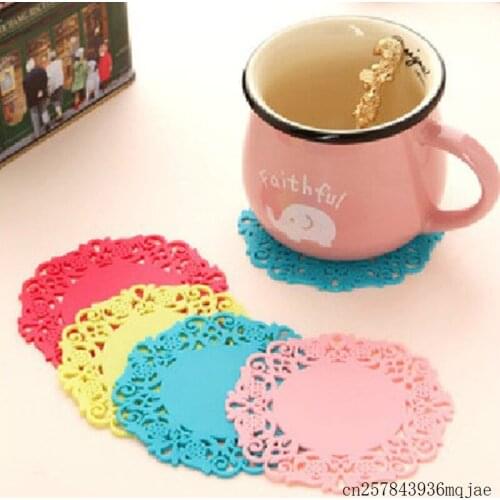 1000pcs Round Cup Mats Bowl Insulation Pad Table Non-Slip Tableware Placemat for Home Hotel