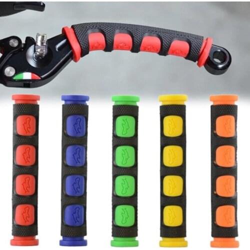 2Pcs Durable Motorcycle Handle Bars Cover Soft Anti-Slip Brake Handle Silicone Sleeve Motorcycle Bicycle Protection Cover Tools