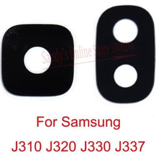 2 PCS Rear Back Camera Glass Lens For Samsung Galaxy J3 J310 J320 J330 J337 J737 2016 2017 2018 Repair Parts With Sticker