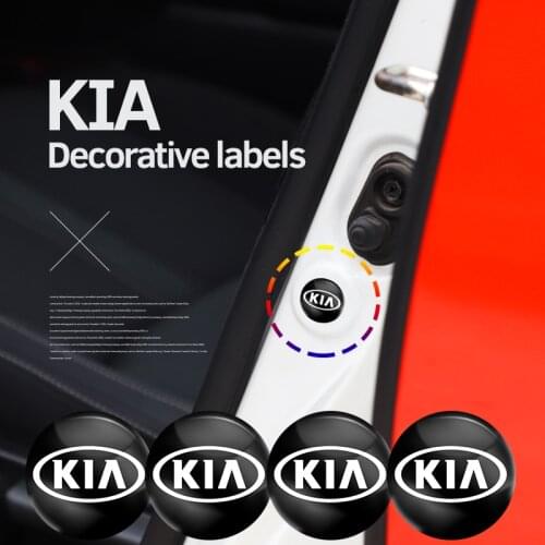 4Pcs PVC Door Shock-Absorbing Anti-Noise Gasket Sticker For Kia Seltos Telluride Niro Cerato Venga Soul Picanto Rio K1 K2 K3 K4