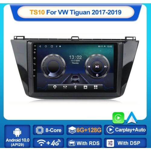 MEKEDE TS10 Android 10 2 Din BT Car Radio For VW Tiguan R-line Touran 2017 2018 2019 Multimedia Video Player DVD Carplay AUTO BT
