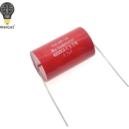 Free Shipping 10Pcs Audiophiler Axial MKP 4.7UF 400VDC HIFI DIY audio grade capacitor for tube guitar amps