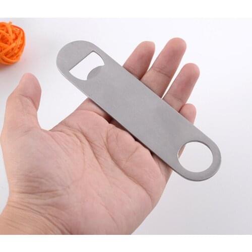 Large Stainless Steel Flat Bottle Opener Beer Wine Openers Multifunction Home Kitchen Bar Tool LX4482