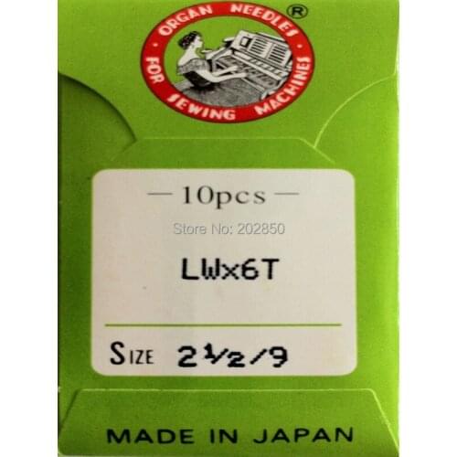 Organ Brand Needles LWX6T,21/2/9,10Pcs Needles /Lot,For Industrial Blind Stitch Sewing Machine,Brand New,Great Quality
