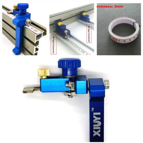 Woodworking Miter Gauge Fence Profile Fence T Track Slot Sliding Brackets Connector for Woodworking Router/Saw Table Benches