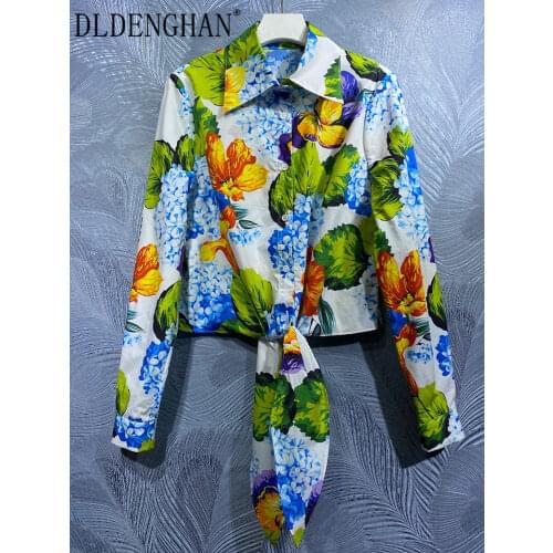 Блузки с принтом DLDENGHAN China At AliExpress