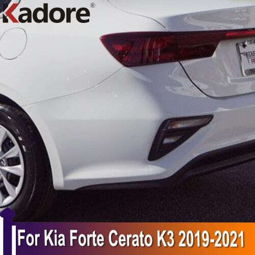For Kia Forte Cerato K3 2019 2020 Chrome Rear Reflector Fog Light Cover Trim Car Styling Auto Exterior Decoration Accessories