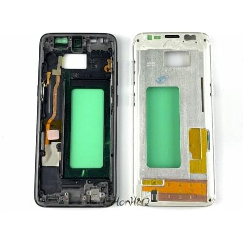 For Samsung galaxy S8 S8 plus G955 S8 G950 Middle Frame Midplate Bezel Chassis Housing Parts For Samsung S9 S9 Plus S10 Plus