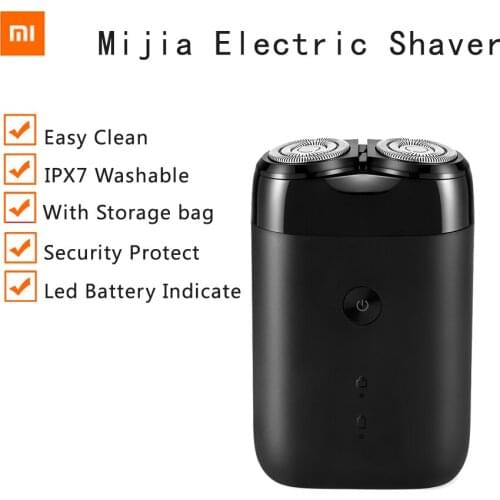 Xiaomi Mijia Electric Shaver 2 Floating Head Mi Portable Waterproof Razor Shavers USB Rechargeable With Storage Bag LED Indicate