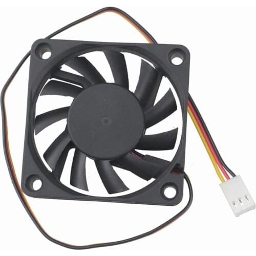 Gdstime 1 Piece 6cm DC 12V 60mm x 10mm 3Pin FG PC Computer Case VGA CPU Heatsink Brushless Cooling Fan 60x60x10mm 6010