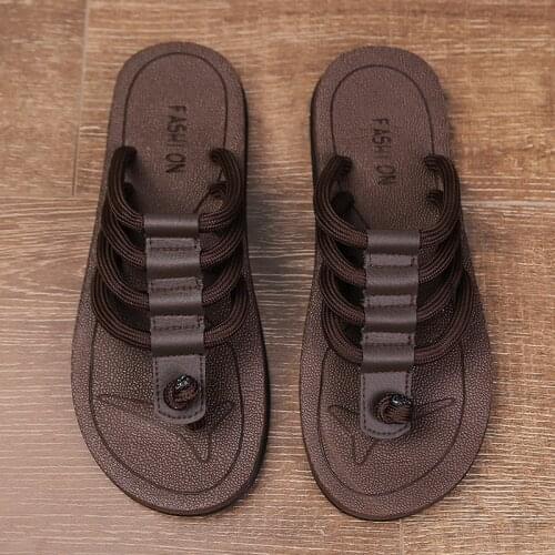 Quality flip flops men slippers designers brand beach summer man sandals nice casual anti travel mens rope handmade male toe