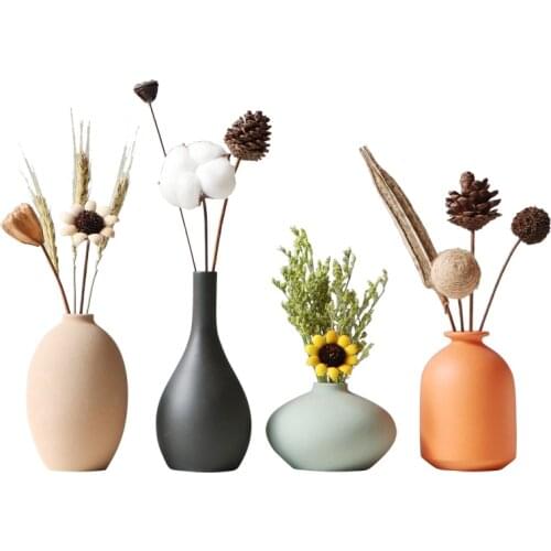 Home Decoration Ceramic Vase Living Room TV Cabinet Flower Holder Nordic Style Decoration Vase