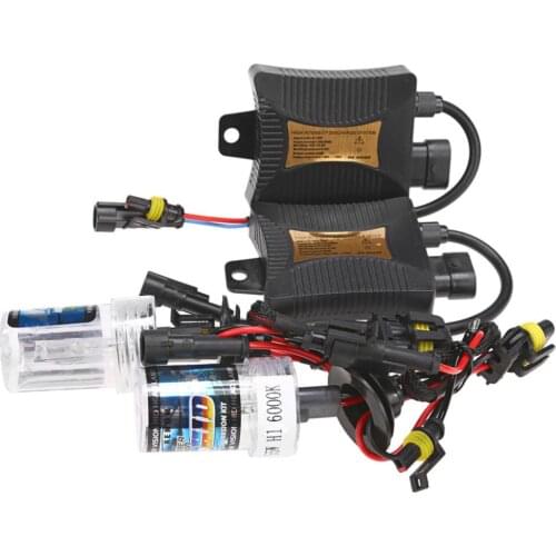 H1 6000K 55W HID Xenon Conversion Headlight Bulb Set Night Light