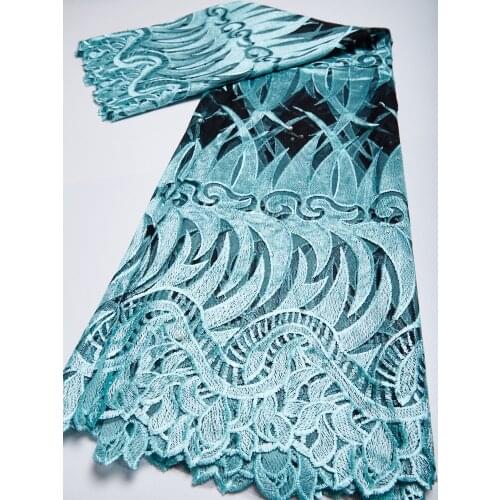 Afriacn Lace Fabric High Quality 2021 Tulle Lace Embroidery Mesh Fabric For Women Dress Nigeria Lace French Lace Fabric