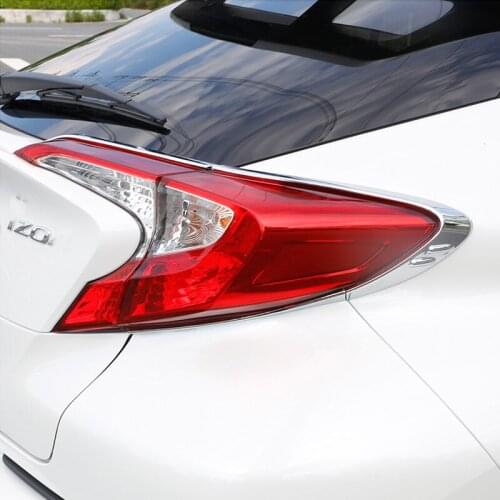 My Good Car ABS Chrome Car Lamp Lamps Decoration Trim Sticker Car Rear Lights Cover for Toyota C-HR 2016 2017 2018 Accessories