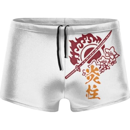 Men Anime Cosplay swimming trunks Rengoku Kyoujurou shorts husband for the sea Pool