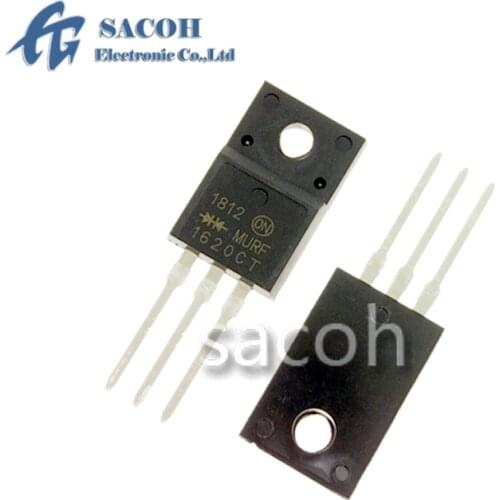 New 10Pairs(20PCS) MURF1620CT MURF1620CTG U1620G + MURF1620CTR MURF1620CTRG U1620R TO-220F 16A 200V Ultrafast Recovery Rectifier