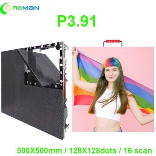 P3.91 Indoor led Video Wall led Screen Cabinet 500x500mm Rental led Front Service With Magnet