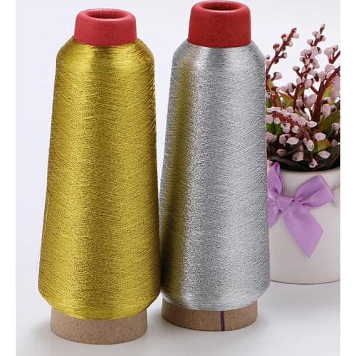 Polyester Thread Ms Type Cross Stitch Computer Popular Metallic Embroidery Threads Sewing Silver Gold Color