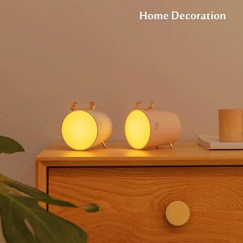 Bedside Night Light Usb Charging Bluetooth Speaker 3d Stereo Surround Antler Speaker Sleep Aid Night Light Bedroom Decoration