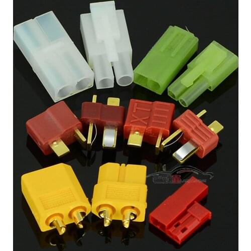 RC Remote Control Model Car Battery Connector Charger T Plug XT60 JST Tamiya Connector Interface