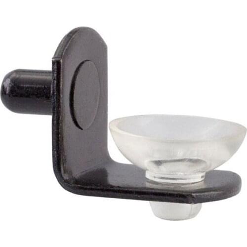 Cabinet wardrobe hardware glass partition bracket L black tray suction cup bracket X20