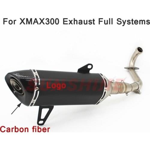 Slip on Motorcross Pipe Exhaust Motorcycle Front Pipe DB Killer Motorbike Escape Full Systems For YAMAHA XMAX 300 XMAX250 Tube