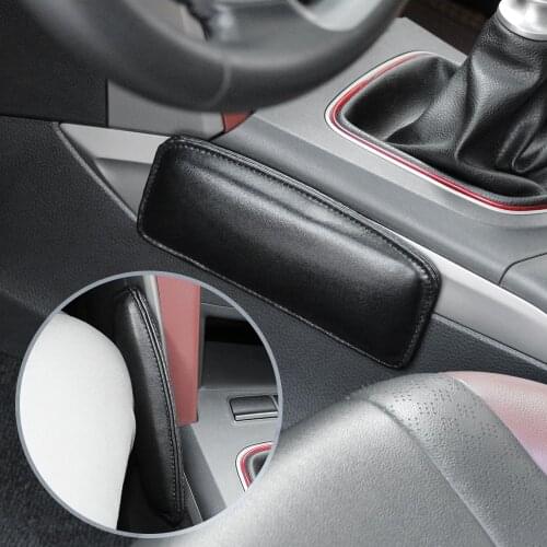Universal Leather Car Knee Pad Cushion For VW jetta Golf POLO Passat Cruze HYUNDAI IX35 Solaris Skoda Opel Mokka Accessories