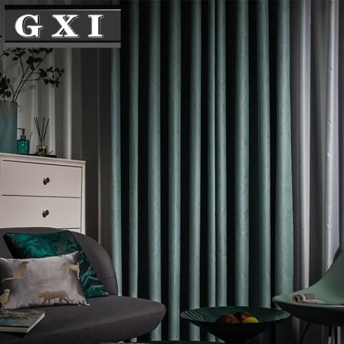 Nordic High Precision Insulation Curtains For Living Room Solid Color Jacquard Leaves Design Balcony Bedroom Drapes