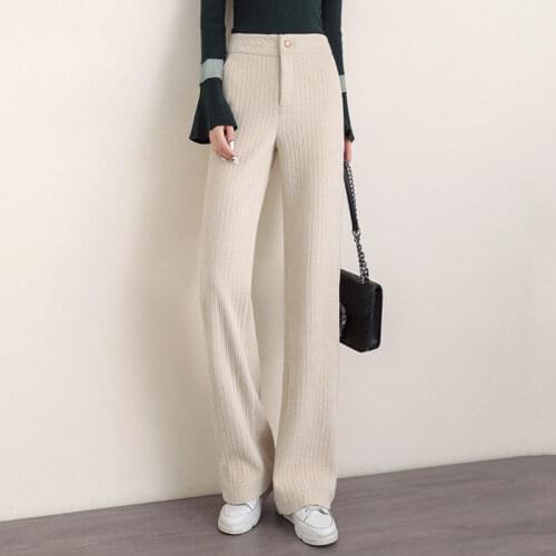 Women Pants Plus 2021 Loose High Waist Straight Casual Pants Trousers Pantalones De Mujer