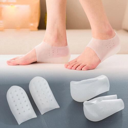 1 Pair Height Increase Insole Invisible Inner Wearable shoepad Men Women Silicone gel Insole Foot Massager Care Tools