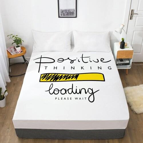 1PC Fitted Sheets Mattress Cover With Elastic Band 3D Bed Sheet Linens 90x200 160x200 Bed Sheet Customize any size design